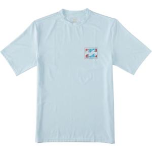 imageBillabong Mens Standard Classic Short Sleeve Loose Fit RashguardCoastal Blue Art Wave