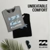 imageBillabong Mens 2 Pack Short Sleeve Lounge Crew Tee Graphic Lounge Wear CrewneckBlackDk Heather Grey