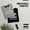 imageBillabong Mens 2 Pack Short Sleeve Lounge Crew Tee Graphic Lounge Wear CrewneckDk Heather GreyBlack