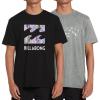 imageBillabong Mens 2 Pack Short Sleeve Lounge Crew Tee Graphic Lounge Wear CrewneckDk Heather GreyBlack