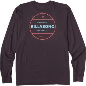 imageBillabong Mens Long Sleeve Premium Logo Graphic Tee TShirtChar Rotor