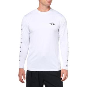 imageBillabong Mens Unity Loose Fit Long Sleeve 50 UPF Surf Tee RashguardWhite