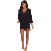 imageBillabong Womens Aloha Lace Up Tunic Swim CoverupBlack Pebble
