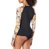 imageBillabong Womens Standard Postcards from Paradise Long Sleeve RashguardBlack Pebble