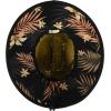 imageBillabong Womens Tipton Straw Lifeguard Hat Structured Construction with Printed Fabric Lining Under BrimBlack Pebble