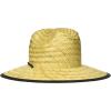 imageBillabong Womens Tipton Straw Lifeguard Hat Structured Construction with Printed Fabric Lining Under BrimBlack Pebble