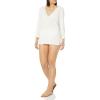 imageBillabong Womens Aloha Lace Up Tunic Swim CoverupSalt Crystal