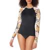 imageBillabong Womens Standard Postcards from Paradise Long Sleeve RashguardBlack Pebble