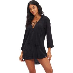 imageBillabong Womens Aloha Lace Up Tunic Swim CoverupBlack Pebble