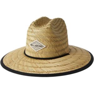imageBillabong Womens Tipton Straw Lifeguard Hat Structured Construction with Printed Fabric Lining Under BrimBlack Pebble 2
