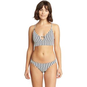imageBillabong womens Aloha V Neck Cami Bikini TopBlackWhite Stripe