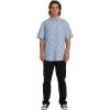 imageBillabong Mens All Day Jacquard Short Sleeve Woven ShirtWashed Blue