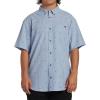imageBillabong Mens All Day Jacquard Short Sleeve Woven ShirtWashed Blue