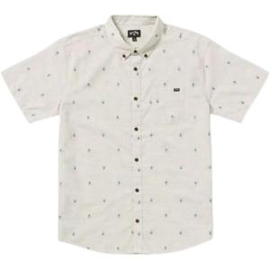 imageBillabong Mens All Day Jacquard Short Sleeve Woven ShirtOatmeal