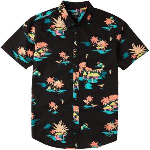 imageBillabong Mens Sundays Printed Woven Short Sleeve ShirtBlack Multi