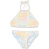 imageBillabong Girls On a Rainbow Rev High Neck TwoPiece Swim Set Little Big KidsMulti