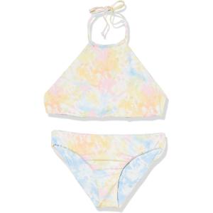 imageBillabong Girls On a Rainbow Rev High Neck TwoPiece Swim Set Little Big KidsMulti