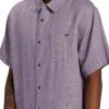 imageBillabong Mens Classic Sundays Woven Short Sleeve ShirtGrey Violet
