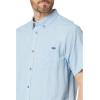 imageBillabong Mens Sundays Jacquard Short Sleeve Woven Button Down ShirtPowder Blue