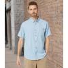 imageBillabong Mens Sundays Jacquard Short Sleeve Woven Button Down ShirtPowder Blue