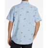 imageBillabong Mens Sundays Jacquard Short Sleeve Woven Button Down ShirtSky Blue 23