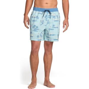 imageBillabong Good Times Layback Elastic Waist 16 Inch Swim Trunks SXLDry Blue Wash