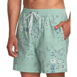 imageBillabong Good Times Layback Elastic Waist 16 Inch Swim Trunks SXLMilitia Green
