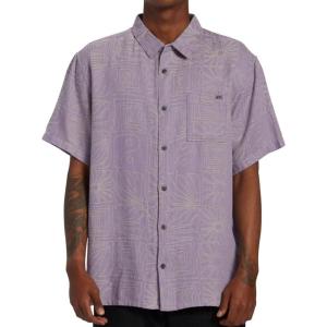 imageBillabong Mens Classic Sundays Woven Short Sleeve ShirtGrey Violet