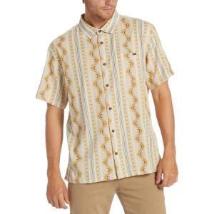 imageBillabong Mens Classic Sundays Woven Short Sleeve ShirtStone