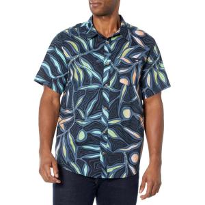 imageBillabong Mens Sundays Jacquard Short Sleeve Woven Button Down ShirtDark Navy 23