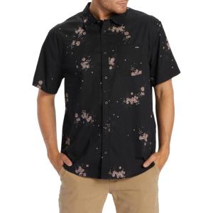 imageBillabong Mens Sundays Jacquard Short Sleeve Woven Button Down ShirtPhantom 23