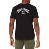 imageBillabong Mens Classic Short Sleeve Premium Logo Graphic Tee TShirtBlack Arch Fill