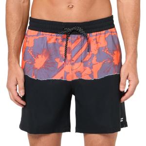 imageBillabong Mens Standard Elastic Waist Stretch Sundays Layback Boardshort Swim Short Trunk 17 Inch OutseamWarm Red