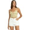 imageBillabong Womens Slim Fit High Tides Cotton Denim Shorts 2431Stencil Wash