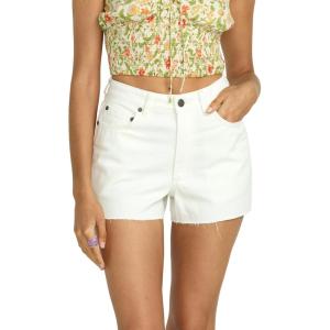 imageBillabong Womens Slim Fit High Tides Cotton Denim Shorts 2431Stencil Wash