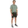 imageBillabong Mens Kai 17quot Elastic Waist Quick Dry Hybrid ShortCharcoal