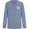 imageBillabong Boys Premium Long Sleeve Logo Graphic TShirt Regular FitBlue Crayon Wave