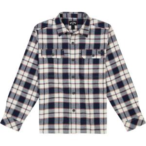 imageBillabong Boys Long Sleeve ButtonDown Flannel ShirtDusty Navy Offshore