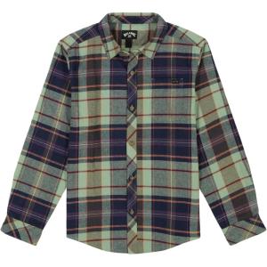 imageBillabong Boys Long Sleeve ButtonDown Flannel ShirtFern Coastline
