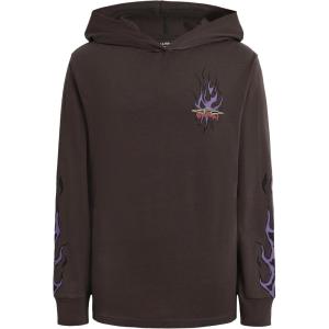 imageBillabong Boys Long Sleeve Hooded Logo TShirtRaven Flames