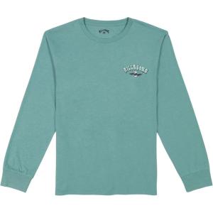 imageBillabong Boys Premium Long Sleeve Logo Graphic TShirt Regular FitBubble Dusty Teal
