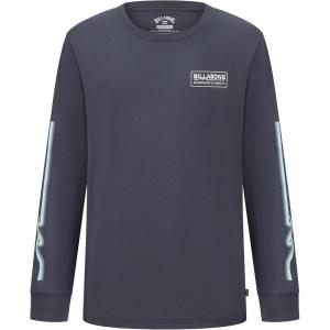 imageBillabong Boys Premium Long Sleeve Logo Graphic TShirt Regular FitOmbre Blue Walled