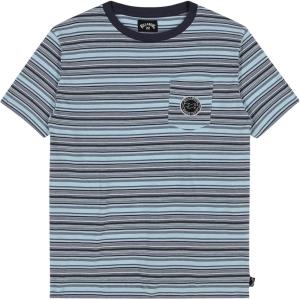 imageBillabong Boys Premium Short Sleeve Crew Neck Graphic TShirt Regular FitBlue Carlton