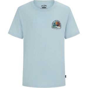 imageBillabong Boys Premium Short Sleeve Crew Neck Graphic TShirt Regular FitBlue Sundown