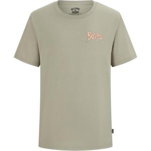 imageBillabong Boys Premium Short Sleeve Crew Neck Graphic TShirt Regular FitGreen Segment