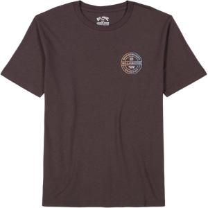 imageBillabong Boys Premium Short Sleeve Crew Neck Graphic TShirt Regular FitRotor Plum