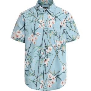 imageBillabong Boys Short Sleeve Woven ButtonDown ShirtSteel Blue