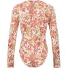 imageBillabong Girls Long Sleeve Onesie Rashguard Swimsuit with UPF 50 Sun Protection Quick Drying Bathing SuitWhitecap Wildflower