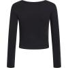 imageBillabong Girls Long Sleeve Snug Fit Ribbed TShirtBlack Sands