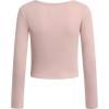 imageBillabong Girls Long Sleeve Snug Fit Ribbed TShirtPowder Pink